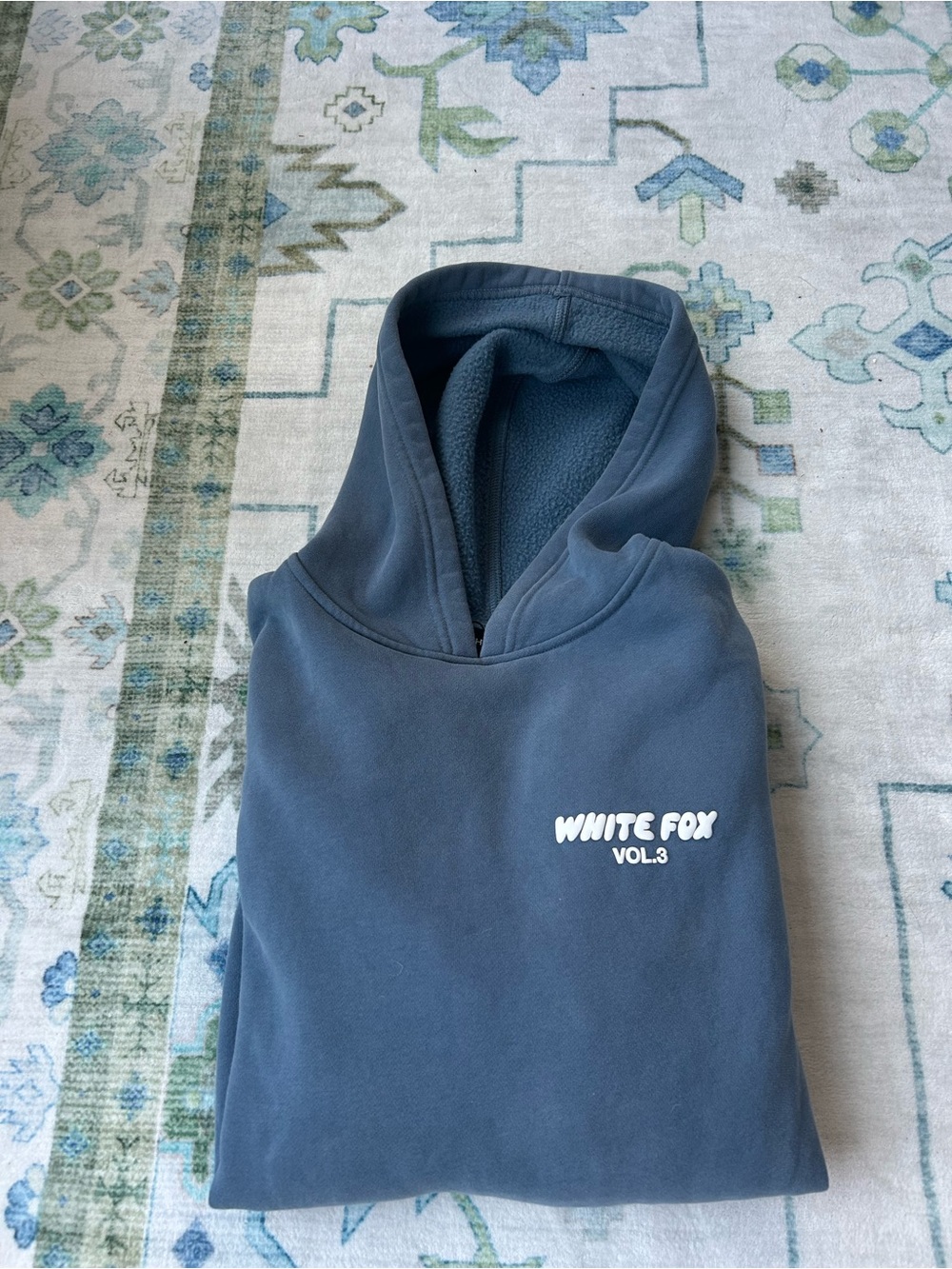 White Fox Boutique Women's Crewneck Hoodie - Slate Blue